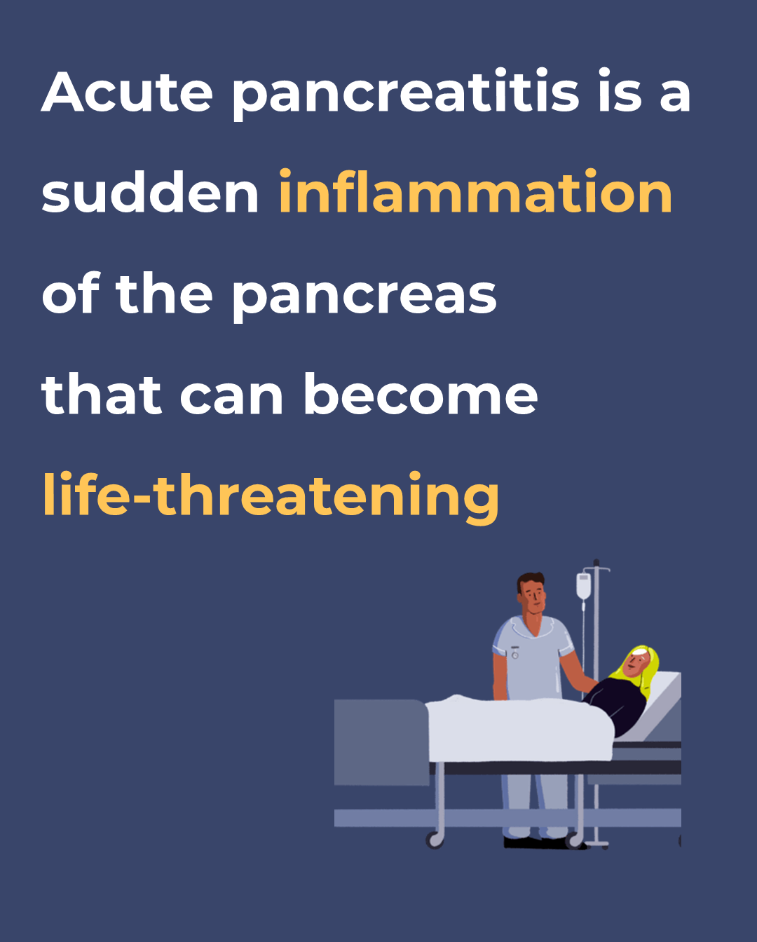Acute pancreatitis awareness graphic