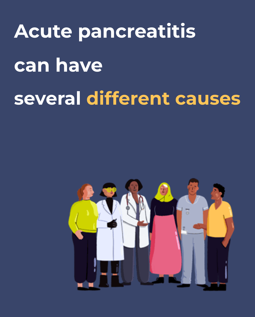 Causes of acute pancreatitis awareness graphic