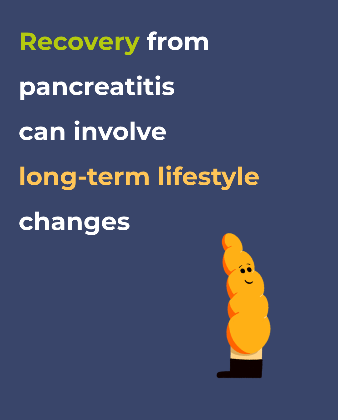 Life after pancreatitis awareness graphic